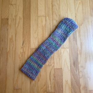 Crochet Rainbow Infinity Scarf
